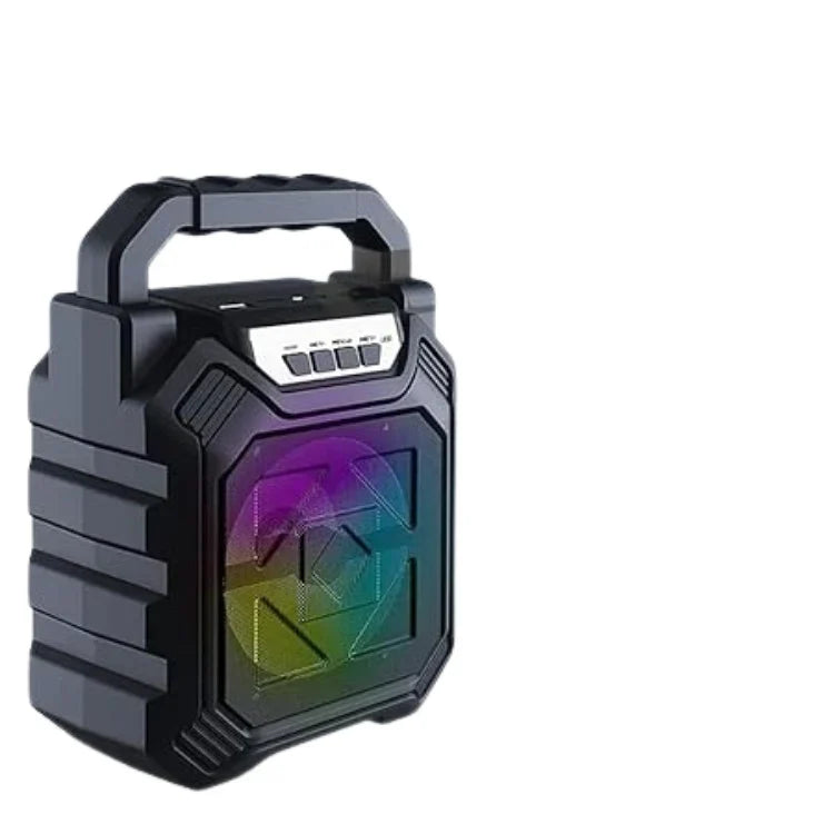 Fusion Prime BeatBox Lite Mini Bluetooth Speaker | Portable Wireless Speaker with LED Light, Deep Bass & HD Sound (Black)